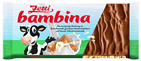 Zetti bambina Vollmilchschokolade mit Haselnuss und Karamell, 3er Pack (3 x 100 g) (Vollmilch, 3 Stück)