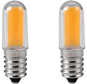 E14 LED Glühbirnen 2W 25W Entspricht T16 klar Glühbirnen Dimmbar Warmweiß 2700K Kleine Edison-Schraube Salz-Lampe für Nachtlicht, Herd-Hoods Bulbs, Deckenventilator, Tischlampen (2)