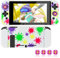Andockbare Schutzhülle kompatibel mit Schalter, Hartschalen-Schutzhülle für Switch und Joy-Con-Controller mit 4 Daumengriffen, für Monster Hunter Rise Style Switch Carrying Case (Splatoon)