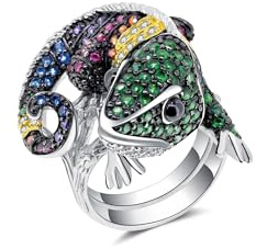 Seinerzeit FLORA & FAUNA Theo Chamäleon Ring