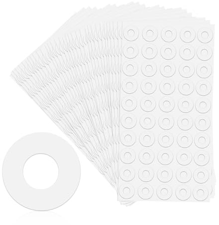 2500 etiquetas adhesivas de refuerzo de orificios, pegatinas decorativas para agujeros de anillo, reforzadores de agujeros, anillo de refuerzo autoadhesivo