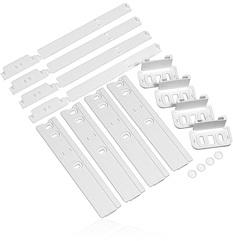 Spares2go Integrated Fridge Door Slide Mounting compatible with Hoover Fixing Kit (pack of 4)