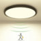 Zemty LED Deckenleuchte Mit Radar Bewegungssensor 19W 4000K, Flache Lampe Innen, 22cm 1800LM Runde IP44 Wandleuchte für Balkon Keller Flur Garage