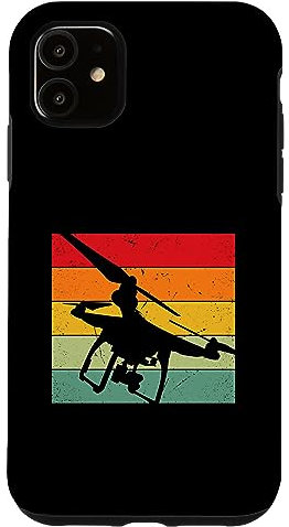 Hülle für iPhone 11 Drohnenfliegen Retro Quadrokopterpilot Drohnenpilot