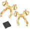 18K Schleifen Ohrringe Bow Earrings, Vergoldete Ohrringe für Damen, Elegante Hypoallergene Ohrstecker, Perfekt als Abschiedsgeschenk für Erzieherinnen/Lehrerinnen