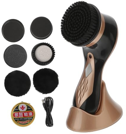 VALICLUD Shoe Polisher Cleaning Kit Electric Boot Polisher Portable Shoe Electric Handheld Automatic Shoe Brush Shoes Shine Brush Shoe Dust Cleaning Leather Shoe Sofa Plastic Nursing Device