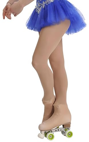 Primavera International - Collants couvre-patins Patinage Artistique Gymnastique Artistique - Chaussettes Patinage à roulettes ou glace pour filles - Fabriqué en Italie, Bonbon, L