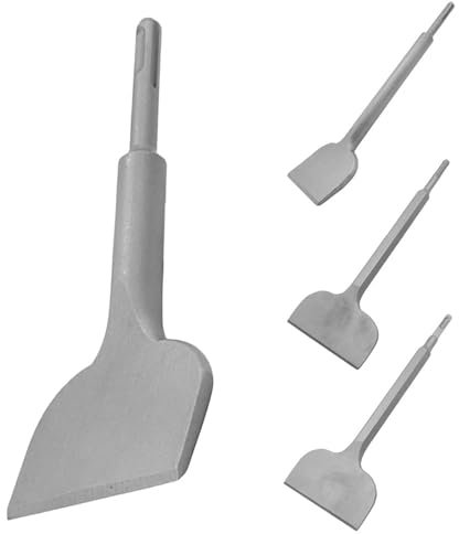 MMYUAK Fliesenmeißel Meißel-Set, gebogener Fliesenmeißel aus Hartmetall, robuster Hammerbohrer, Meißelwerkzeug for Fliesen, Gips, Wände und Beton