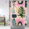 Duschvorhang 90x180cm Nordischer Stil Duschvorhänge Anti-Schimmel Duschrollo für Badewanne, Wasserdicht Duschvorhang Modern Shower Curtains Polyester Waschbar Duschvorhang mit Ösen und 12 Haken fa380