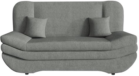 Mirjan24 Sofa Weronika mit Bettkasten und Schlaffunktion, Schlafsofa, Große Farb- und Materialauswahl, Couch vom Hersteller, Wohnlandschaft (Rico 12)