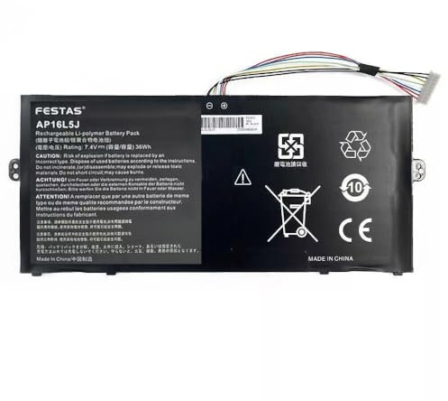 FESTAS AP16L5J Laptop Ersatz Akku Für Acer Aspire Swift 5 SF514-52T SF514-52TP SF514-53T Spin 1 SP111-33 SP111-32N TravelMate X514-51 X514-51T Switch 3 SW312-31 Series AP16L8J 2ICP4/91/91 [7.4V 36Wh]