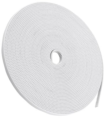 Robuster, Offener Zahnriemen, 10 M, Weiß, Breite 6 Mm, PU mit Stahlkern – Idealer Riemen für die Übertragung Kleiner Präzisionsmaschinen