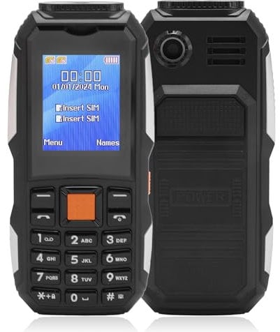Seniorenhandy mit Großen Tasten, 2G Senior Mobiltelefon mit 1.77 Zoll HD Display, Schnelles Wählen mit 9 Familiennummern, Dual SIM Tastenhandy mit Taschenlampe, 4800mAh.