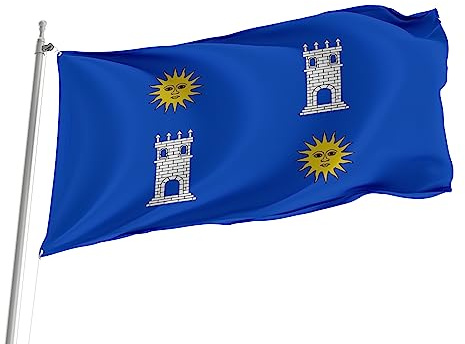 Banderas La Vall D'Uixó Comunidad Valenciana España Lavable Bandera De Jardín Con Ojales Estandarte De Césped Para Balcón Casas Patio 3X5 Ft