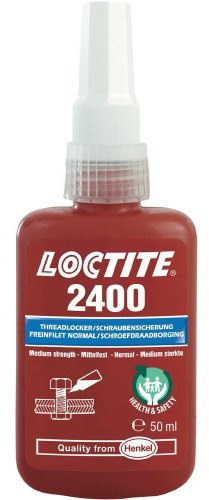 Henkel 2400/50 Loctite Health and Safety Threadlocker, Medium Strength, 50 mL