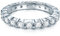 Trilani Damen-Memoirering Sterling Silber Zirkonia weiß im Brillantschliff - Verlobungsring Antragsring Vorsteckring