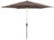Parasol jardin droit Alu Sol - Rond - Ø 3m - Taupe