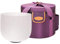 TOPFUND 8 inch 432Hz F Note Crystal Singing Bowl Heart Chakra with Carrying Case and Suede Mallet