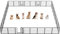 Yaheetech Clôture Décorative 32 Panneaux 80 cm Enclos Métal pour Jardin Brise-Vue