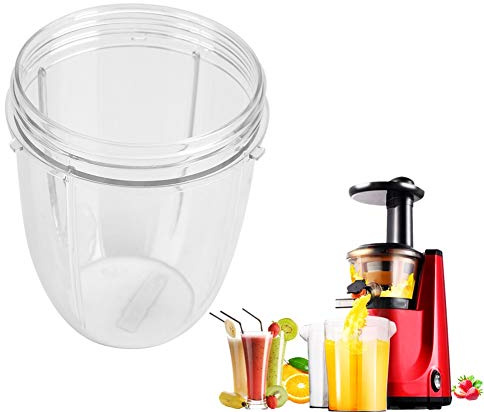 Haofy Mixer Ersatzbecher, 1 Stück Entsafter Ersatz Becher, 18oz/24oz/32oz Kleine Klare Tasse für Mixer 900W, Blender Zubehör Ersatzteile (18oz)