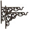 Cuasting 2 Pack Cast Iron Plant Hanger Hanging Planters Basket Wall Hook with Screws, Vintage Metal Wall Stands for Bird Feeders, Planters, Lanterns, Wind Chimes, Wall Brackets