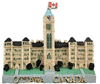Ottawa Kanada 3D-Kühlschrankmagnet, Kunstharz, Reise-Souvenirs, handgefertigte Heim- und Küchendekoration, Ottawa-Kühlschrankmagnet, Geschenk