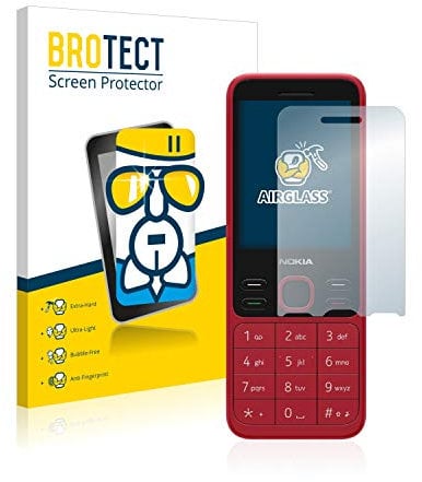 BROTECT Schutzglas für Nokia 150 2020 Schutzfolie Made in Germany Panzer Folie Glas Displayschutz [Extrem Kratzfest 9H, Anti-Fingerprint,Transparent]
