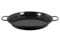 Paellera valenciana esmaltada 50 cm, 14 raciones, color negro, cocinar arroces, apta para gas, vitrocerámica, cocina eléctrica y lavavajillas