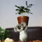 LILOVE Koala Pot De Fleur Résine Décorative Koala Statue Succulente Pot Plante Conteneur Animal Planteur Pot Jardin Décoration