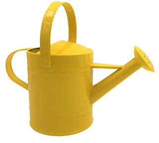 Young gardener | Watering can | Yellow | Hold 1 litre | Strong metal | Fixed spout