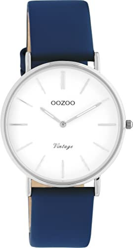 Oozoo Vintage Damen Uhr - Armbanduhr Damen mit 18mm Lederarmband - Analog Damenuhr in rund C20219