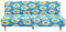 DOTBUY-SHOP Ohne Armlehne Sofahusse Stretch, 3D Bedruckter Weich&Bequem Antirutsch Sofa Abdeckung Sofa Überzug Armloser Möbel Protector (120-150cm,Türkis)