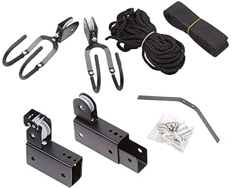 ChaoLink Kajak-Deckenlift, Kajak-Hebezeug-Heberollensystem, Kajak-Aufbewahrungssystem, 119-lbs-Lager, Hängegestell-Aufbewahrungsvorrichtung für Boot, Kajak, Garage, Kanu Tippe A