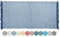 Lashuma Läufer Wohnzimmer Blau, Größe: Upcycling Teppich 60x120 cm