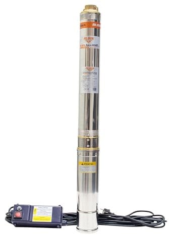 RURIS Pompe Submersible Aqua 1090 1100W Débit 4000L/H Refoulement 100M Câble 15M 15 Étages Inox Moteur Cuivre IP68 Panneau De Contrôle Inclus Eau Propre