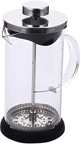 BESTonZON 1Pc Percolateur Cafetière Poêle Cafetière Cruche À Café Expresso Pots Percolateur Théière Verre Thé Bouilloires Café Presse Métal Voyage Acier Inoxydable