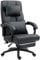 Dowinx Chefsessel Bürostuhl Ergonomisch mit Fußstütze, Verstellbare Lendenwirbel und Kopfstützen, Ergonomischer Bürostuhl, Drehstuhl Computerstuhl mit Hoher Rückenlehne, Bürostuhl 150 KG (Schwarz)