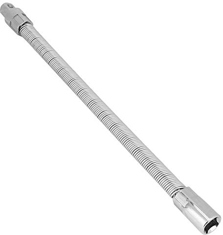 Barra de Extensión Flexible de 1/2” Barra de Extensión, Barra de Extensión Flexible Flexibel 1, 4 Nuss Set Portapuntas de Eje Enlace de Conexión (350 mm)