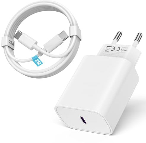 iPad Ladekabel und iPad Ladegerät, 36W USB-C ladegerät iPad Pro Netzteil mit 2M USB-C Kabel Schnellladekabel für iPad Pro 13/12.9/11, Air 5/4 Gen 11/13, iPad 10/11 Generation