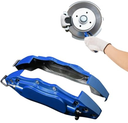 Auto-Bremssattelabdeckung, Bremsbeläge, Bremssattelabdeckung, 2 Stück, Legierung, Bremssattelabdeckungen, Schutz, moderne -Bremssattelverkleidung, Auto-Zubehör für Auto-Modifikationsschutz,