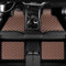 FJCKGF 4 Stück Fußmatten Auto für Audi A3 Hatchback 2003-2013, Leder Autoteppich Wasserdicht Schutz Innen Zubehör Passgenau rutschfest Allwetter Auto Teppiche Deko,Brown
