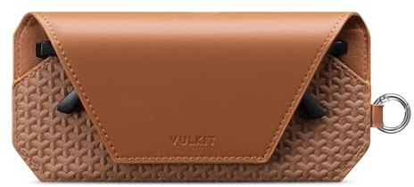 VULKIT Tragbares Brillenetui mit weichem Material für Damen & Herren, Schlankes Etui für Brillen & Sonnenbrillen