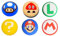 Replacement Button Caps for Switch Joycon, 6PCS Thumbsticks Protector Covers for Soft Silicone Joy-Con Joystick Grip Cute 3D Analog for Lite Controller Accessories