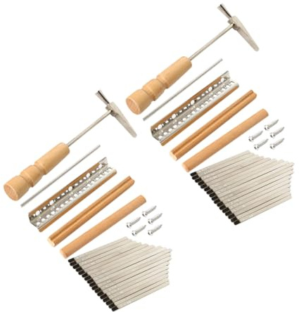 Cabilock 2sätze Kalimba-ersatzteile Tasten-daumenklavier mit Steg und Sattel Diy-zubehör für Kleine Kalimbas Reparatursatz für Anfänger