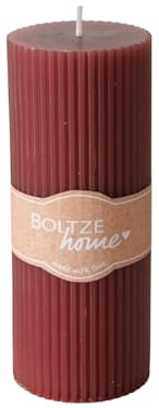 BOLTZE Classic Stumpenkerze rot 15cm (1 Stück)