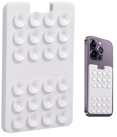 Generisch Porte-carte à ventouse - Support de carte de téléphone adhésif en silicone | Fournitures de support de téléphone à adsorption puissantes, porte-monnaie pour mur, douche, miroir et fenêtre