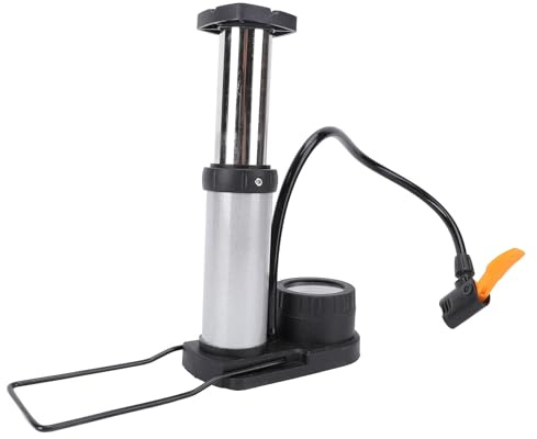 Yinhing Pompa a Pedale per Bici in Miniatura Gonfiatore Compatto per Pneumatici per Bici Elettriche Motociclette Auto Manometro Accurato in Acciaio Inossidabile Ad Alta Resistenza Portatile Facile