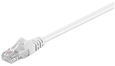 Goobay 68501 CAT 5e Patchcable, U/UTP, White, 1m Cable Length