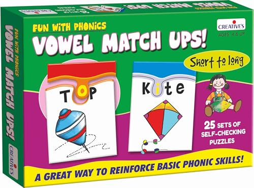 Creative Educational Creative Pre-School Fun with Phonics-Vowel Match Ups
