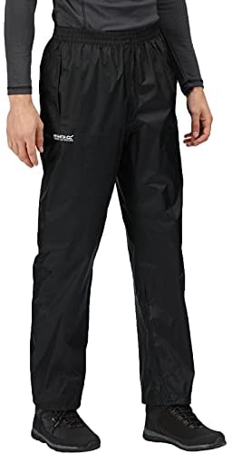 Regatta Herren Pack-It Regenhose für Herren, Schwarz, 48-50 EU (Herstellergröße: M )